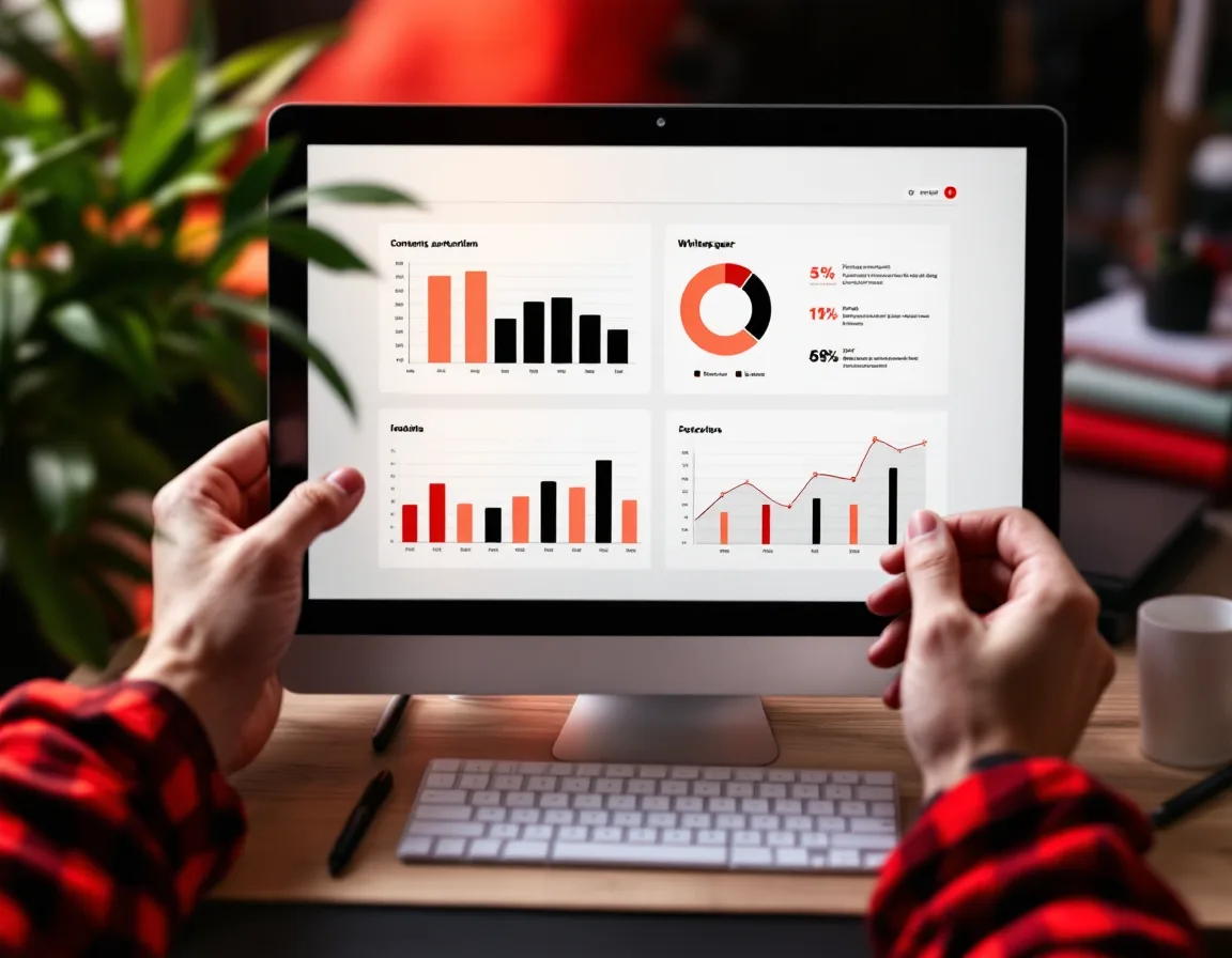 A whitepaper with charts on a desk